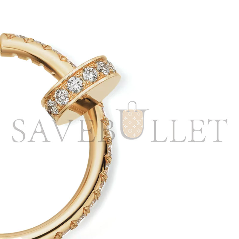 Ca*t1er juste un clou hoop earrings small model paved ref. b8301430